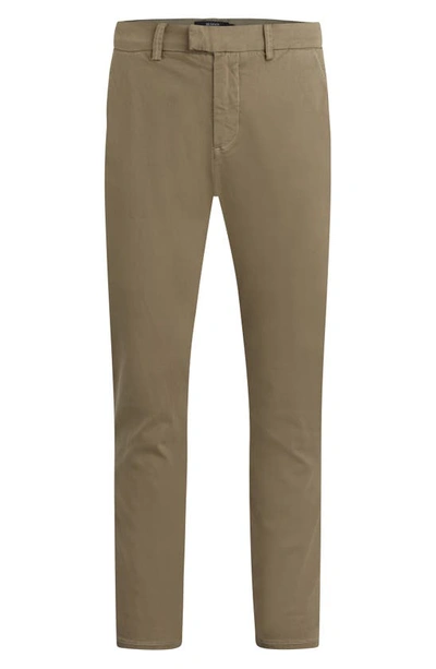 Hudson Eli Classic Fit Elastic Hem Chino Pants In Green