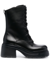 LIU •JO 75MM CARRIE LACE-UP BOOTS