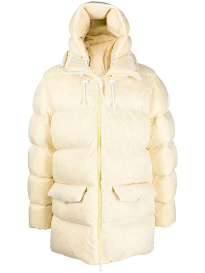 Woolrich Tie-dye Effect Padded Coat In Gelb