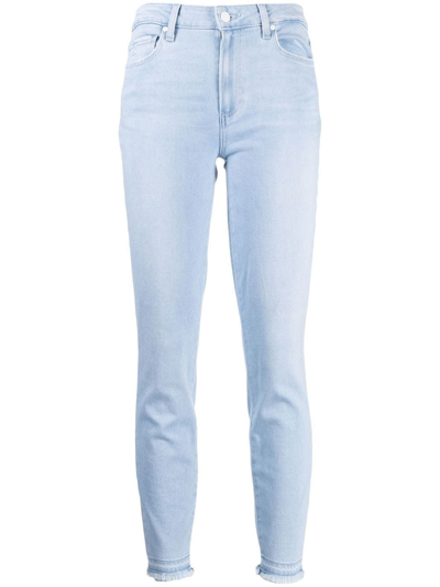 Paige Mid-rise Slim-fit Jeans In Blue