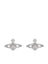 Vivienne Westwood Mini Bas Relief Earrings In Silber