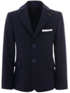 Moustache Twill Tailored Blazer In Navy