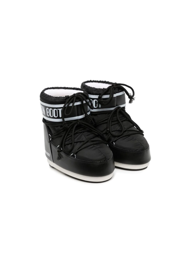 Moon Boot Kids' Classic Low 2 Ankle Boots In Black