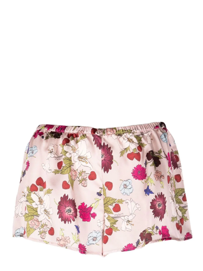 La Perla Women's Floral Silk Pajama Shorts In Amore Floreale