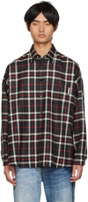 Marni Tartan Button-down Shirt In Chn80 Granito