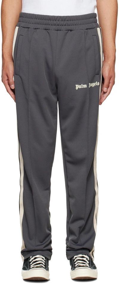 Palm Angels Gray Classic Lounge Pants In Dark Grey Off White