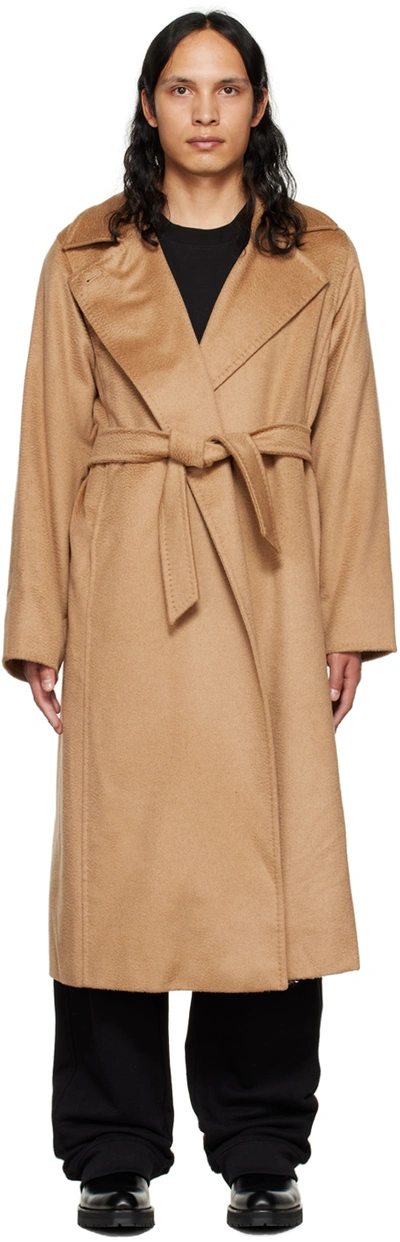 Max Mara Tan Manuela Icon Coat In 001 Camel