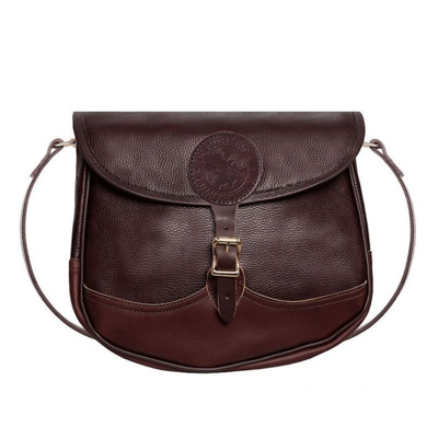 Duluth Pack Pebbled Leather Lakewalk Tote In Burgundy