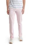 14th & Union The Wallin Stretch Twill Trim Fit Chino Pants In Pink Parfait