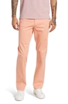 14th & Union The Wallin Stretch Twill Trim Fit Chino Pants In Coral Shrimp