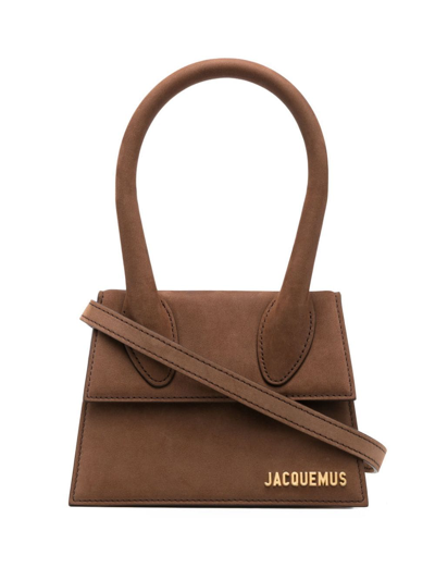 Jacquemus Chiquito Medium Leather Bag In Brown