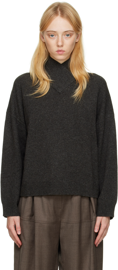 Loulou Studio Murano Cashmere Sweater In Black
