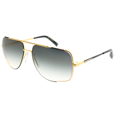 Dita Midnight Special Drx-2010-l-gld-blk-60 Unisex Aviator Sunglasses In Blue