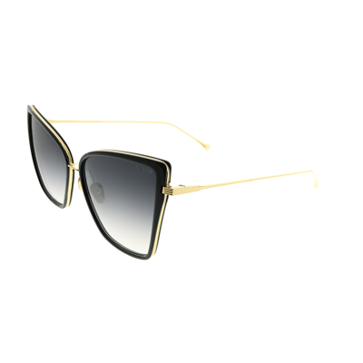 Dita Sunbird 21013-a-blk-gld-59 Womens Cat-eye Sunglasses In Gold