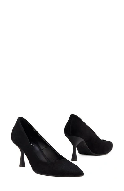 Agl Attilio Giusti Leombruni Women's Isolde Pointed Toe High Heel Pumps In Black Suede