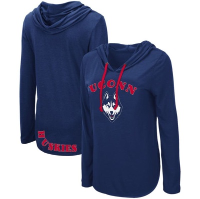 Colosseum Navy Uconn Huskies My Lover Hoodie Long Sleeve T-shirt