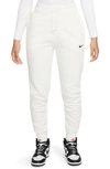 Nike Women's  Sportswear Phoenix Fleece High-waisted Jogger Pants In White