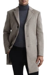 Reiss Gable Wool-blend Overcoat In Oatmeal
