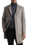 Reiss Gable Wool-blend Overcoat In Gable Oatmeal