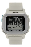 Nixon Regulus Expedition Silicone Strap Digital Chronograph Watch, 47.5mm In Gray
