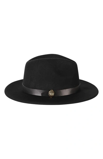 Kg Kurt Geiger Felted Wool Fedora In Black