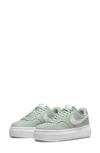 Nike Court Vision Alta Platform Sneaker In Seafoam/ Summit White-white