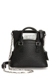 Maison Margiela 5ac Classique Baby Leather Shoulder Bag In Black