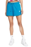 Nike Women's  Sportswear Essential French Terry Shorts In Blue