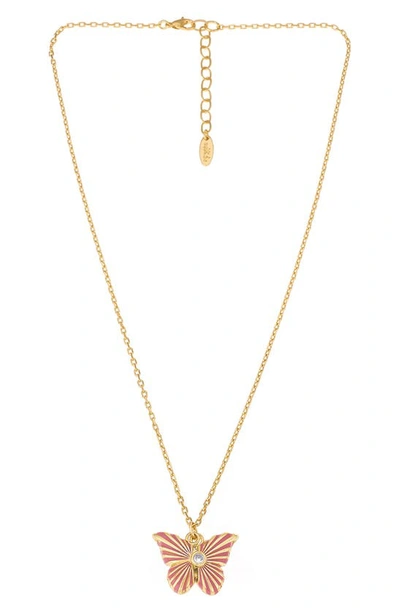 Ettika Be The Change Hidden Message Locket Necklace In 18k Gold Plated, 18