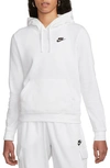 Nike Women's Sportswear Club Fleece Pullover Hoodie In White