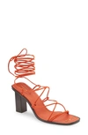 Frame Le Doheny Strappy Sandal In Orange