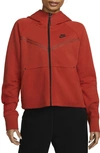 Nike Women's  Sportswear Tech Fleece Windrunner Full-zip Hoodie In Red