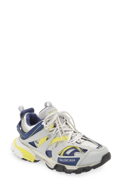 Balenciaga Track Sneaker In Navy Yellow Grey
