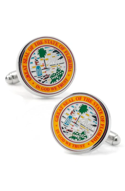 Cufflinks, Inc Florida Seal Cuff Links In Metal