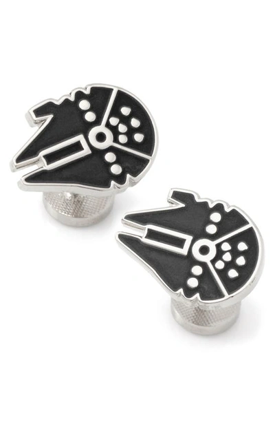 Cufflinks, Inc Millenium Falcon Cuff Links In Black