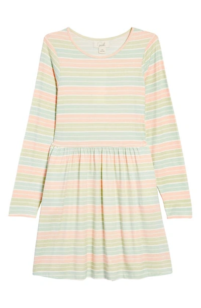 Peek Aren't You Curious Kids' Stripe Knit Long Sleeve Dress