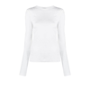 GIVENCHY WHITE CUT-OUT LONG SLEEVE T-SHIRT,BW610330WK18322957