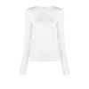 Givenchy Cut-out Long-sleeve Stretch-jersey Top In White