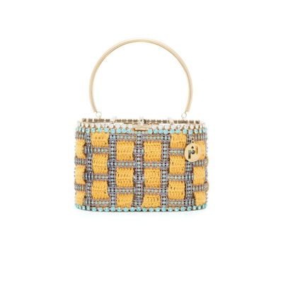 Rosantica Holli Crystal-embellished Bag In Gold