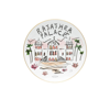 Ginori 1735 White Rajathra Palace Graphic Print Plate In White