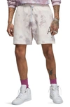 Jordan Sport Dna Tie Dye Fleece Shorts In Purple