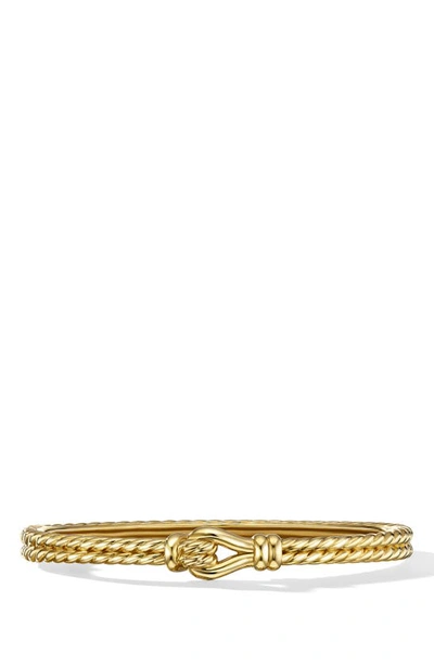 David Yurman Thoroughbred Loop Bracelet In 18k Yellow Gold