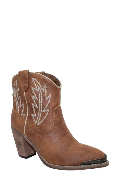 Very Volatile Taylor Metal Toe Western Boot In Tan
