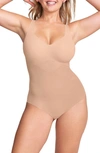 Honeylove Liftwear Tank Bodysuit In Sand