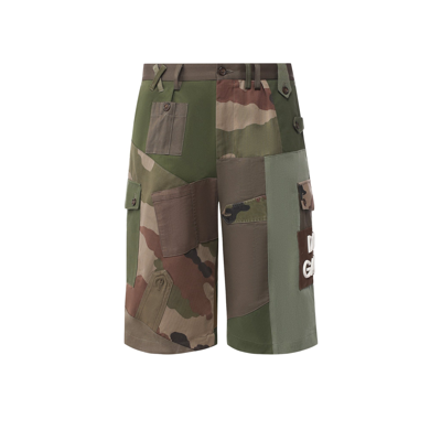 Dolce & Gabbana Cotton Shorts In Green