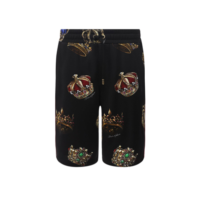 Dolce & Gabbana Logo Track Shorts In Black