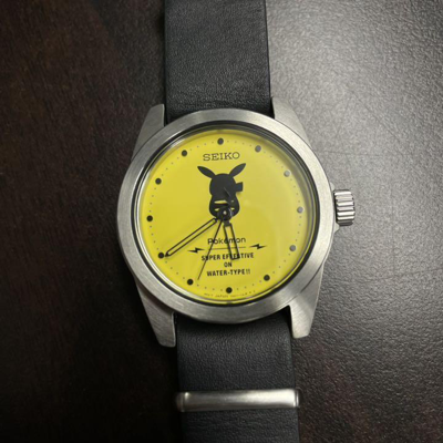 Pre-owned Seiko X Pokemon Pikachu Scxp175 Special Model Limited Extra Band Unisex Watch
