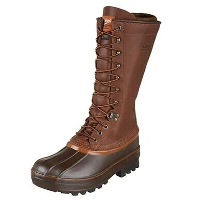 Pre-owned Kenetrek Men's 13" Grizzly Hunting Warming Insulated Lace Brown Pac Boots, Sizes
