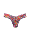 HANKY PANKY PRINTED SIGNATURE LACE LOW RISE THONG PASHLEY MANOR GARDENS