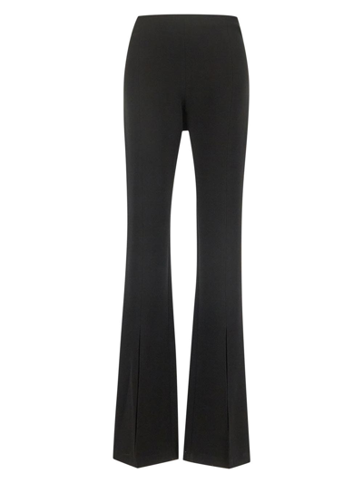 Amen Slit High-waisted Trousers In Black